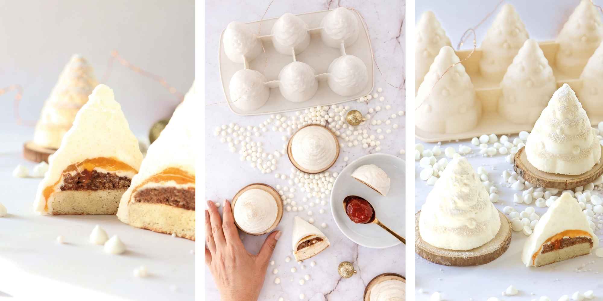 Recette entremets sapins 3D